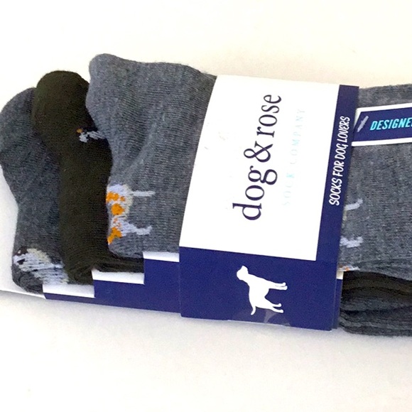 Dog & Rose, Men’s Socks, For Dog Lovers. Gift, Dad. Size 8-12 USA. - Picture 6 of 6